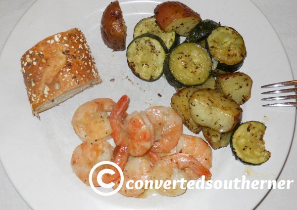Beach Shrimp and Roasted Veggies