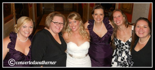 The last wedding. October 2012- Lisa's wedding. TT, the Bestie, Lisa, Val, Cam and Me.