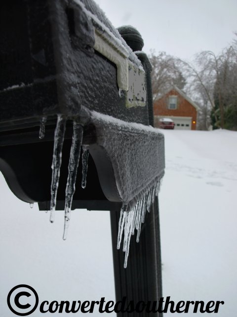 Frozen mailbox