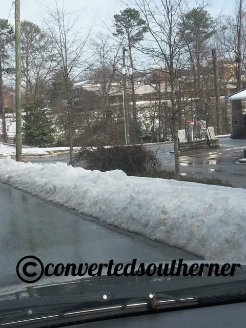 30 something hours after the snow stopped, there were still big piles! That never happens here!