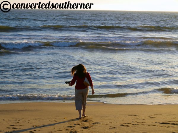First time at the Pacific Ocean! Long Beach, CA. 2008.