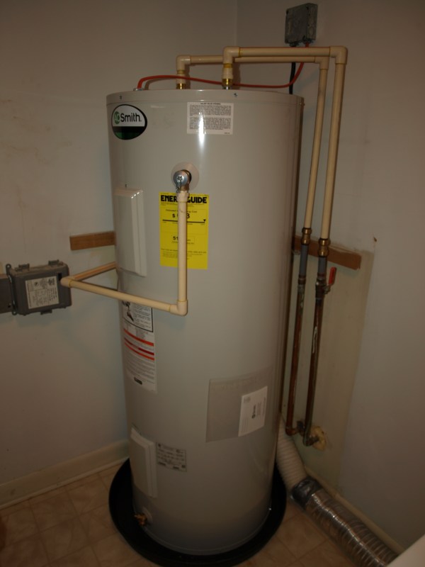 new water heater in the condo