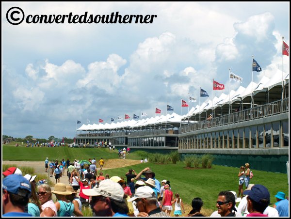The swanky reserved boxes... The Ocean Course, 2012 PGA Championship
