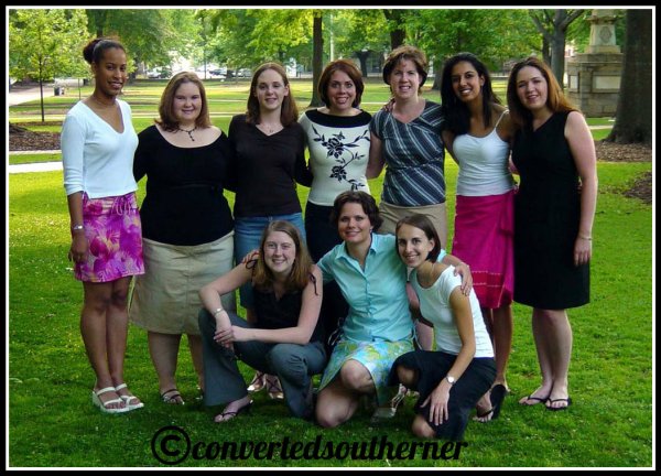 All of the girls a few days before college graduation. May 2004