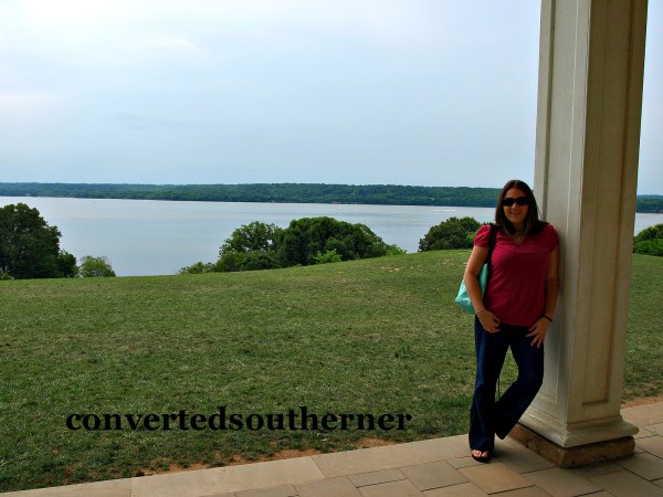 Me on the back porch of Mount Vernon in July 2009