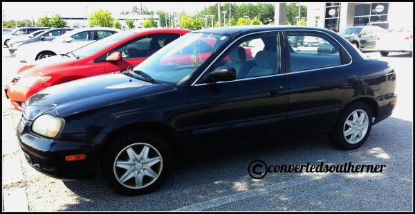 My 2001 Suzuki Esteem about to be traded in. She was a good little car! 