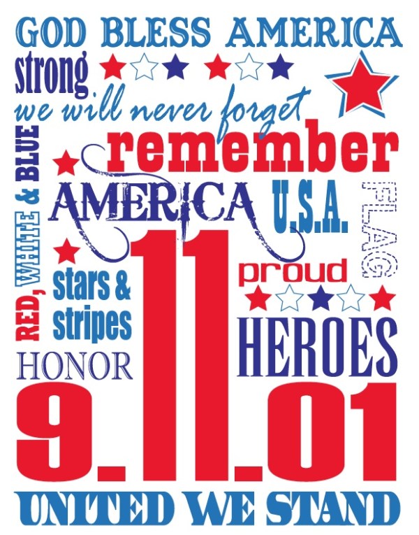 Remembering September 11, 2001 infographic via Pinterest