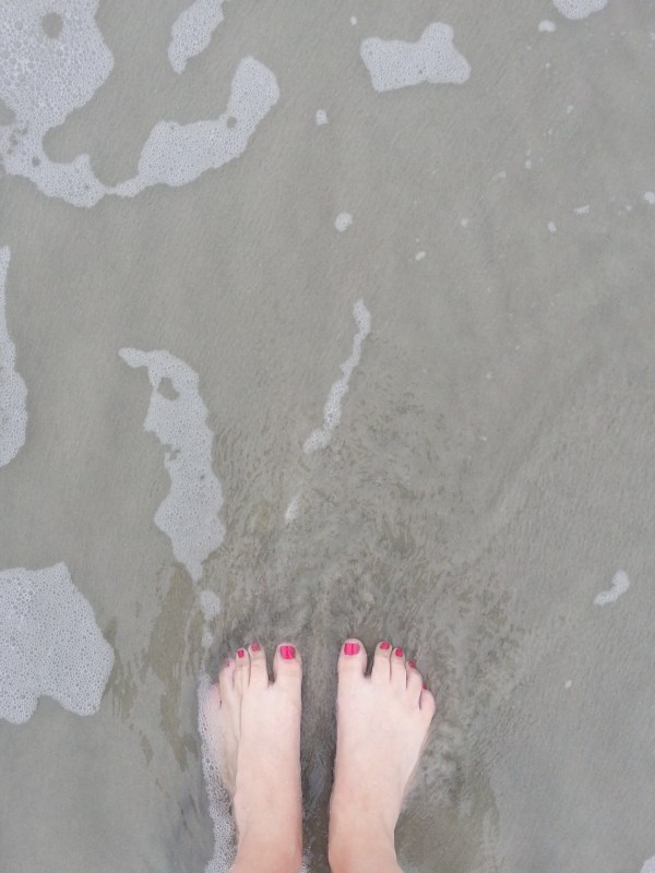 My only beach time was short walk on a cloudy day... kind of nice, actually. 