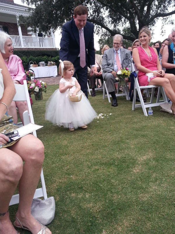 cutest flower girl ever! she was adorable 