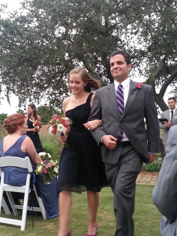 My cousin Rhett (yep, they are twins) and a friend of the bride.