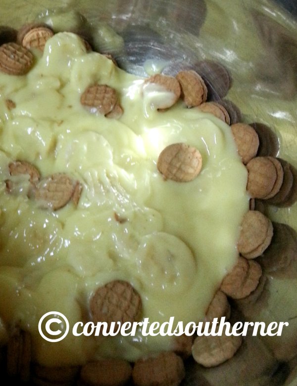 Nutter Butter Banana Pudding- before the whipped cream is added