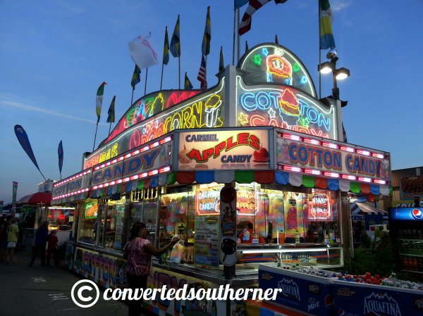 One of the food vendors