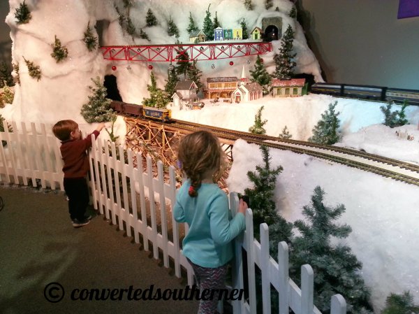 We took them to see the old Cincinnati Gas and Electric Trains at the Cincinnati Museum Center. They loved it, but they somehow seemed bigger in my childhood memories. 
